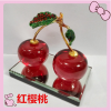 汽車(chē)水晶櫻桃汽車(chē)香水座車(chē)載車(chē)用香水高檔車(chē)內(nèi)飾品擺件用品