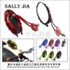 摩托車(chē)火焰后視鏡 適用哈雷廣角鏡凹凸鏡